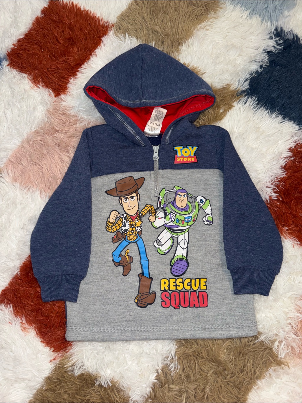 Disney Toy Story Navy & Gray 'Rescue Squad' Hooded Sweatshirt 3t